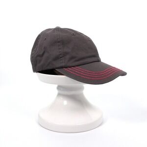 Challenger Gray Baseball Cap Women's Pink Stripe Accent Adjustable Strap Cotton